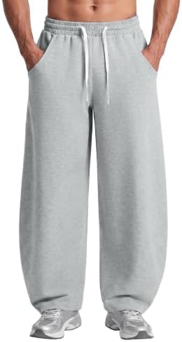 Amazon.com: Crazee Wear Heather Grey Baggy Sweatpants, Loose Fit