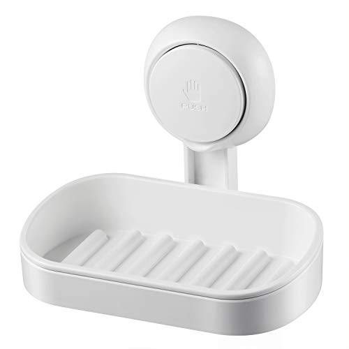 Budget & Good Suction Soap Dish - Super Powerful Vacuum Suction Cup Soap Holder - Heavy Duty Bar Soap Holders Dishes for Bathroom Kitchen - Thumbnail 7