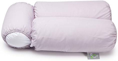 2-Pack Pillow Cover Case for Sleep Yoga Multi-Position Body Pillow - Hypoallergenic, Machine Washable - Lavender Purple 2PK