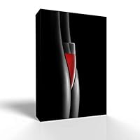 Canvas Wall Art Wine Glass Canvas Prints Home Artwork Decoration for Living Room,Bedroom - 12x18 inches