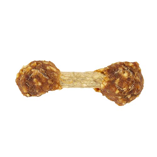 GOOD ’N’ FUN CHICKEN FLAVORED DUMBBELLS 4 OUNCES, RAWHIDE SNACKS FOR SMALL DOGS