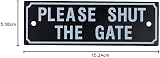 AB Tools Beware Dog Shut Gate Fence Garden Sign Pack Options view 5