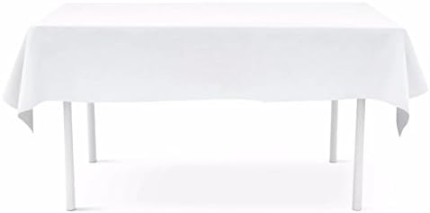 Silk love tablecloths 60 x 102-Inch Rectangular Polyester Tablecloth White