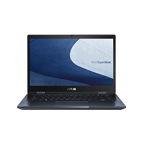 ExpertBook B3 Flip B3402FBA-EC0434X - Ordenador Portátil 14" Full HD (Intel Core i5-1235U, 8GB RAM, 256GB SSD, Iris Xe Graphics, Windows 11 Pro) Negro Estrella - Teclado QWERTY español