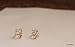 118) Non Pierced Cross Line Simple Ear Cuff- gold,rose gold