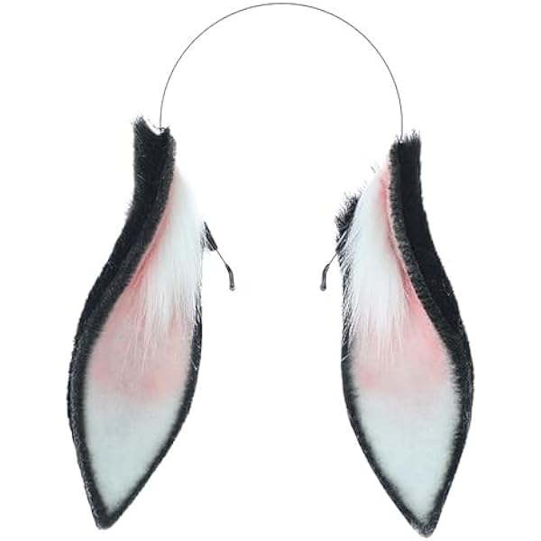 Bunny Tail Hasenschwanz – 10 Cm Durchmesser, Aus Kunstwolle, Weiß/schwarz, Mit Sicherheitsnadel Für Kostüme