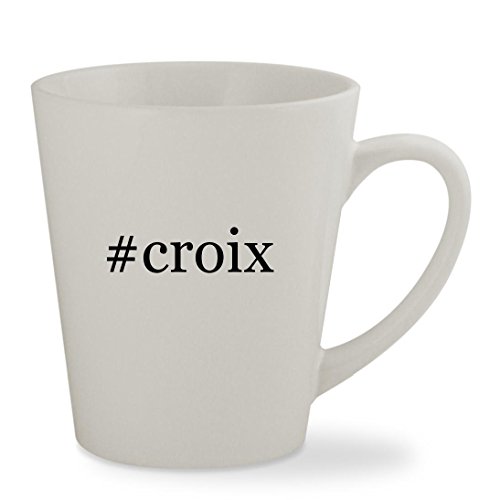 #croix - 12oz Hashtag White Sturdy Ceramic Latte Cup Mug