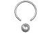 Forbidden Body Jewelry Small Cartilage Hoop Earring: Surgical Steel 5/16 Inch CBR Captive Bead Hoop Ring with 4mm Ball