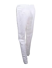 Tommy Hilfiger Pantalones de lino de pierna recta para dama