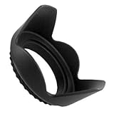 PLR Optics 55MM Lens Hood For The Sony Alpha DSLR SLT-A33, A35, A37, A55, A57, A65, A77, A77 II, A99, A100, A200, A230, A290, A300, A330, A350, A380, A390, A450, A500, A560, A550, A700, A850, A900 & Minolta Maxxum Digital SLR Cameras Which Have Any Of These (18-70mm, 18-55mm, 75-300mm, 55-200mm, 35mm f/1.8, 85mm f/2.8, 50mm, 100mm) Sony Lenses