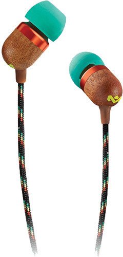 House of Marley Smile Jamaica Wired Noise Isolating Headphones with Microphone (Rasta)