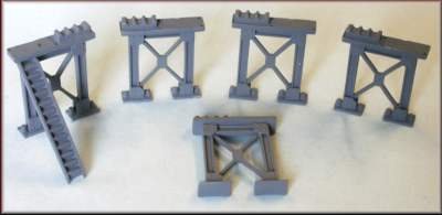 Knightwing Model Railway - Heavy Girder Support System in white metal - OO Gauge