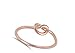 Rose Gold-Tone Infinity Knot Promise Ring .925 Sterling Silver Band Size 7