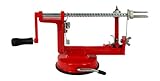 Loopy Apple - Apple Peeler Corer Slicer - Stainless Steel Blades - Vegetable Spiral Slicer - Red