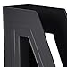 Acrimet Magazine File Holder, Durable Rack, Space-Saving Organizer (Plastic) (Black Color) (2 pack)