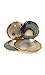 Natural Agate Coaster Cup Mat Brown Colour 3.5 Inches - 4 Inches Coasterstone Crystal Gemstone Slices Beverage Coasters for Drinks Gift Set of 4 with Feet