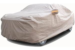 Tecoom Thick Shell Truck Pickup Car Cover Waterproof Windproof with Straps Buckles Antenna Patch Fit for Ford F150 Ram 1500 Chevy Silverado Toyota Tundra GMC Sierra Full Size Truck Length Up to 245"