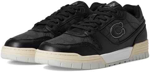 Amazon.com | COACH, Signature Jacquard Leather Lace Up Skate