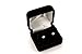 14k White Gold Princess Square Solitaire Basket Set Stud Earrings with Screw Back - 5 Different Size Available