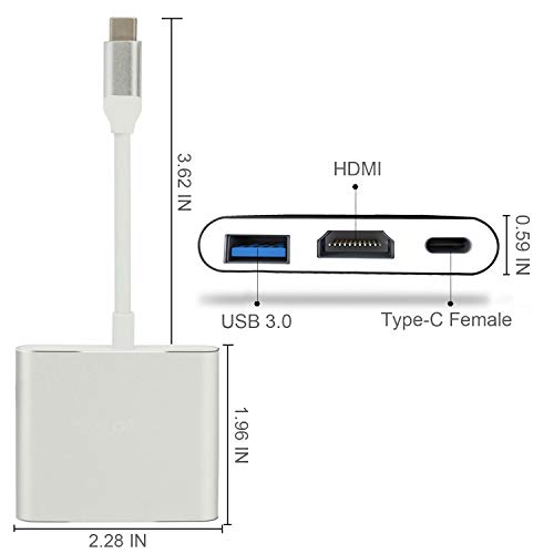 Portable Dock for Nintendo Switch, USB to Type C HDMI TV Adapter Hub for Nintendo Switch, Note8 / S8 (Dex Model), Macbook Pro, Projector - Thumbnail 5