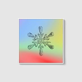 Framed Canvas Wall Art for Living Room, Bedroom Snowflake Theme Canvas Prints for Home Decoration Ready to Hang - 16x16 inches