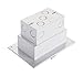 Arlington DBHR1W-1 Low Profile IN BOX Electrical Box with Weatherproof Cover for Flat Surface Retrofit Construction, 1-Gang, Horizontal, White