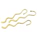 Rockin Beads Brand, 20 Beading Wavy Bookmarks Brass Tone 3 2/8
