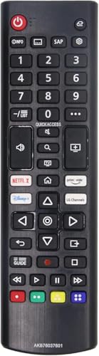 Photo 1 of Replacement Remote Control for LG TV Remote LED OLED LCD Webos 4K 8K UHD HDTV HDR Smart TV with Netflix, Prime Video, Disney, LG Channels Button AKB76037601 43UP7000PUA 32LM627BPUA