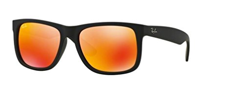 Ray Ban RB4165 622/6Q 55M Rubber Black/Brown Mirror Orange