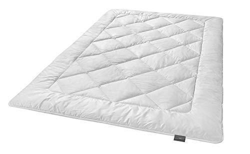 Traumnacht Exclusive Camel Hair Blanket Made from 100% Camel Hair Light Summer Blanket 200 x 200 cm White