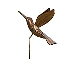 Ancient Graffiti Flamed Copper Hummingbird Garden Ornament