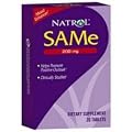 Natrol (incl Laci Le Beau Teas) SAM-e S-Adenosyl L-Methionine, 20 Tabs, 200 MG (Pack of 2)