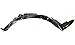 Evan Fischer Fender Liner Compatible with 2002-2006 Nissan Altima, Front Passenger Side Plastic Material NI1251113