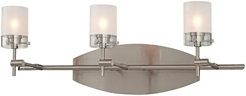 George Kovacs P5013-084, Shimo, 3 Light Bath FIxture, Brushed Nickel