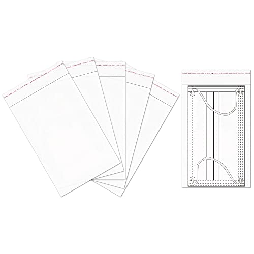 Clear Adhesive Cellophane Bags 5x7'' 100ct Self Sealing Cookies Bags Food Contact Safe 50µm Resealable OPP Cello Bags for Bakery Party Favors Jewelry Crafts Candies Candles Gift(15 Sizes for Choosing) — image 1
