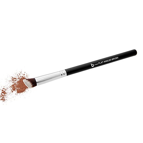 Contouring Brush: Flat Angle Makeup Brush Best for Precision Contouring & Brow Definition (Small, Synthetic) - Beauty Junkees