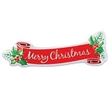Merry Christmas Banner Cake Poptop Topper