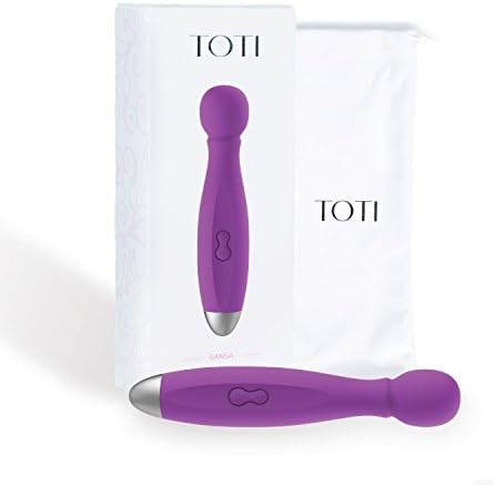 Purple Premium Therapeutic Portable Wand Massager with Multi Speeds and Pulsating Patterns by TOTI - Wireless &amp; Waterproof