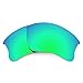 Revant Replacement Lenses for Oakley Flak Jacket XLJ sunglasses, UV Protection, Anti-Scratch and Impact Resistant, Polarized Emerald Green Mirrorshield