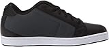 DC Men's Net XE Skate Shoe, Black/Black/Grey, 6 D US