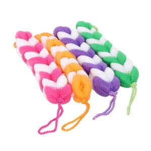 Aeroware Back Scrubber Bath Sponge Long Loofah for Men and Women (Colour May Vary) (Pack of 4)