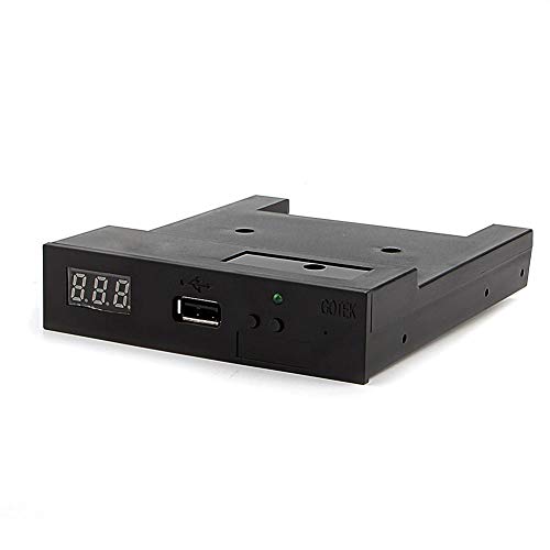 CLAUKING USB External Floppy Disk Drive, 3.5" Floppy & Tape Drives 1.44MB Sfr1m44-u100k Updated Version USB Flash Disk Floppy Drive Emulator with Screws Black - Thumbnail 6