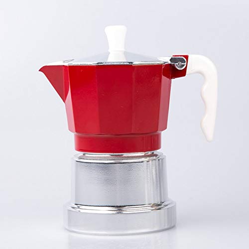 Zjcpow Espressokocher Kaffee Appliance Espressomaschine Moka Pot Kaffeekanne aus Aluminium Haushalt Mokka Kaffeekanne…