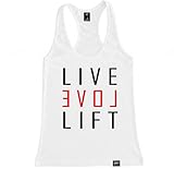 FTD Apparel Women's Live Love Lift Racerback Tank Top