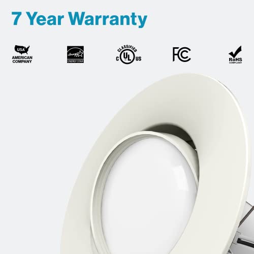 Sunco LED Can Lights Eyeball Retrofit Gimbal 5/6 Inch Recessed Lights