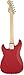 Squier by Fender Mini Strat Electric Guitar - Red Bundle with Tuner, Strap, Picks, Austin Bazaar Instructional DVD, and Polishing Cloth