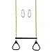 Heavy Duty Trapeze Swing Bar with 2 Rings-Long 48