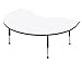 Classroom Select Apollo Markerboard Activity Table, Kidney, T-Mold, 48 x 72 Inches, Various Options