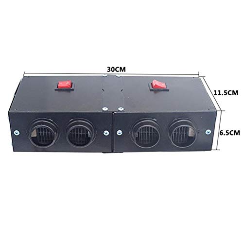 Kinbelle Car Truck Fan Heater Windscreen Demister Defroster Defogger Heating Warmer Windscreen Compact Air Heater 12V 800W