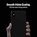 Cubo Thinnest IPhone X Case - Matte Ultra Thin Hard Plastic XS Cell Phone Cover Lightweight Slim Fit Black Surface PC Protective Bumper with Tempered Glass Screen Protector for Men and Women